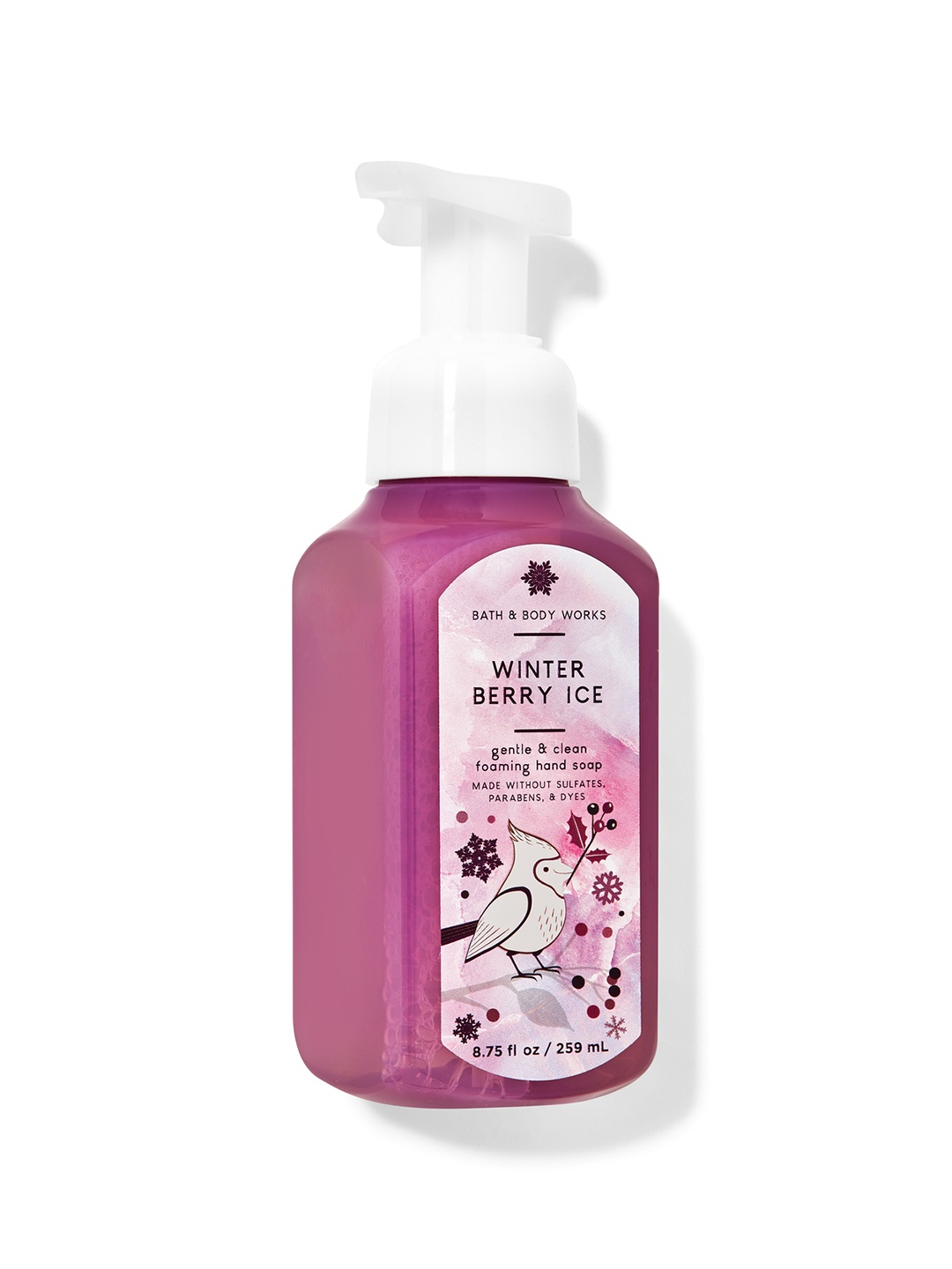 

Bath & Body Works Winterberry Ice Gentle & Clean Foaming Hand Soap - 259 ml, Purple