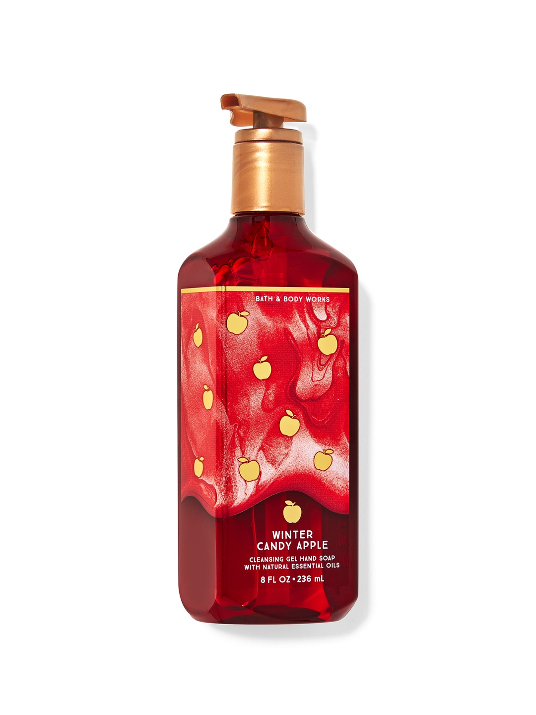 

Bath & Body Works Winter Candy Apple Cleansing Gel Hand Soap - 236 ml, Red