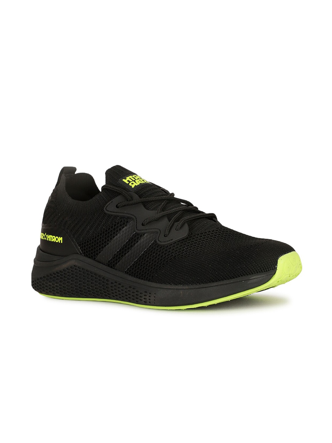 

North Star Men Slasher Textile Running Shoes, Black