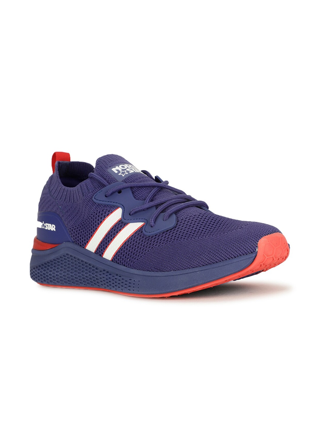 

North Star Men Slasher Textile Running Shoes, Navy blue