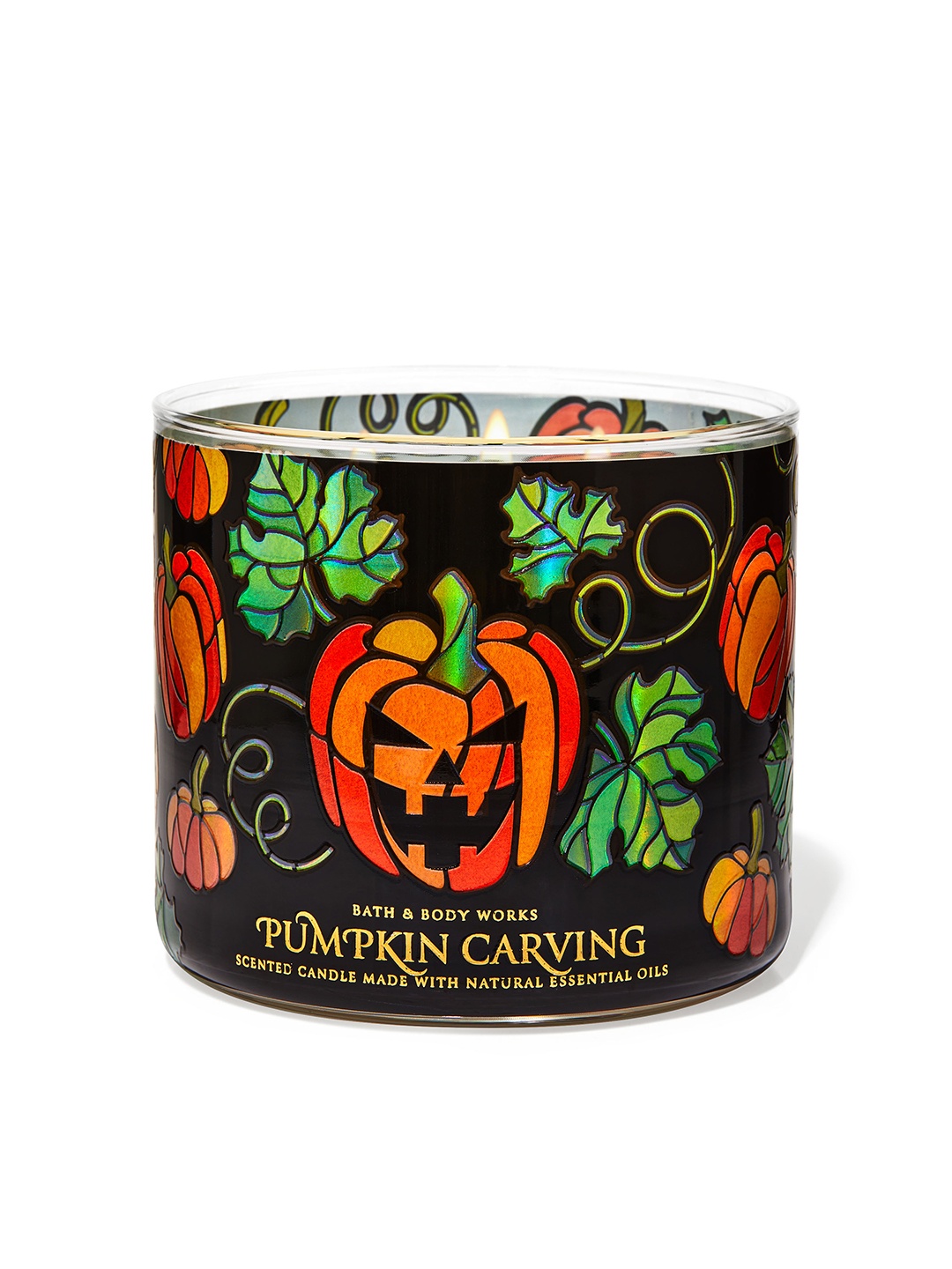 

Bath & Body Works Pumpkin Carving 3-Wick Scented Candle - 411 g, Black