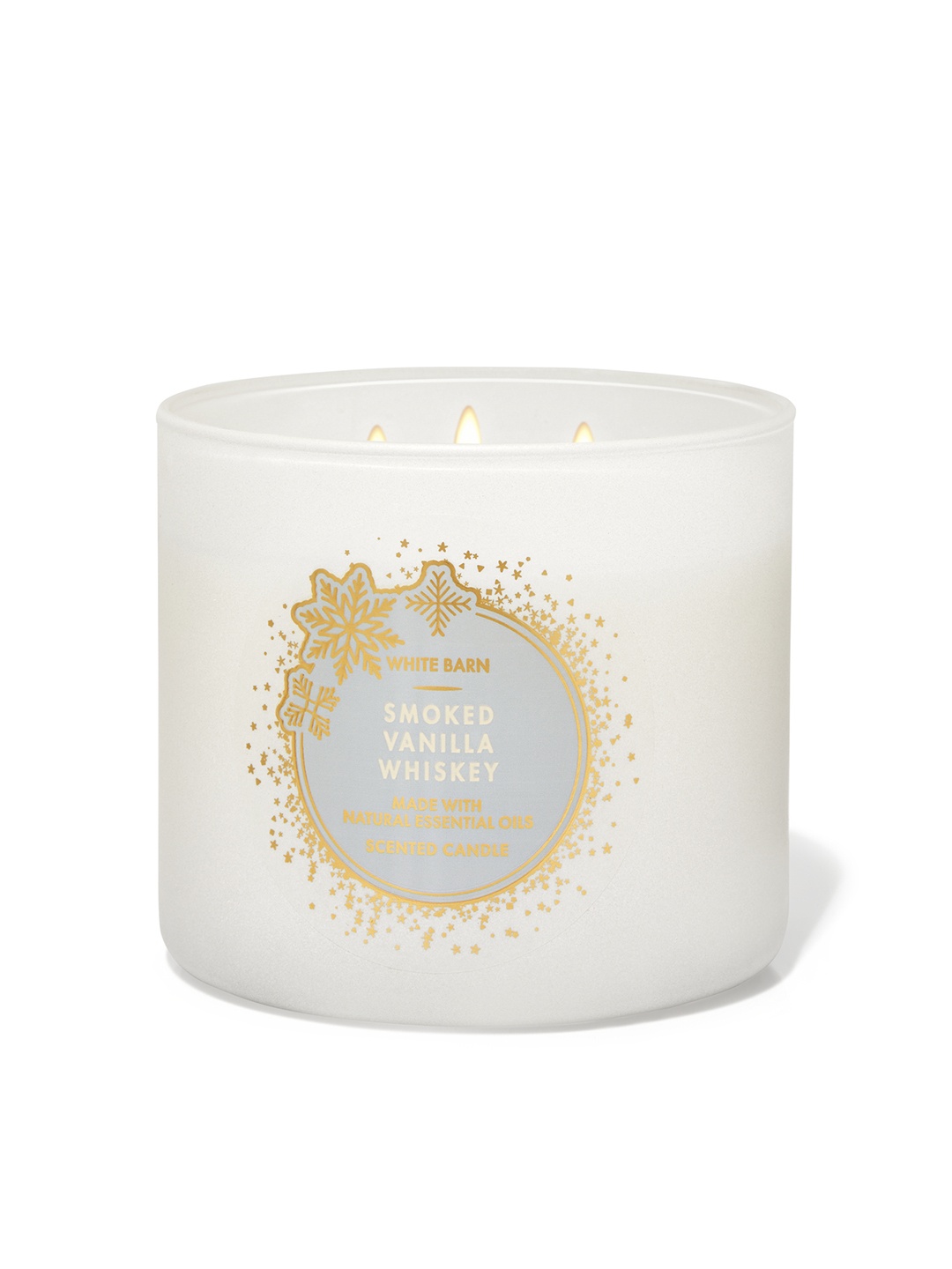

Bath & Body Works Smoked Vanilla Whiskey 3-Wick Scented Candle - 411 g, White