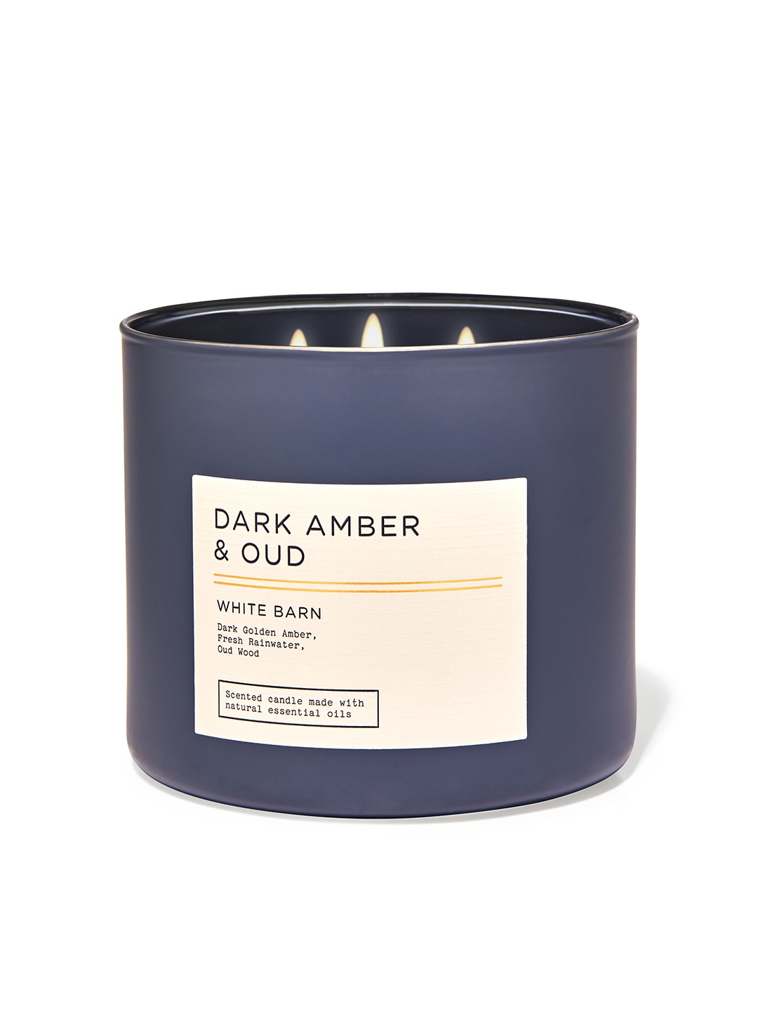 

Bath & Body Works Dark Amber & Oud 3-Wick Scented Candle - 411 g, Charcoal