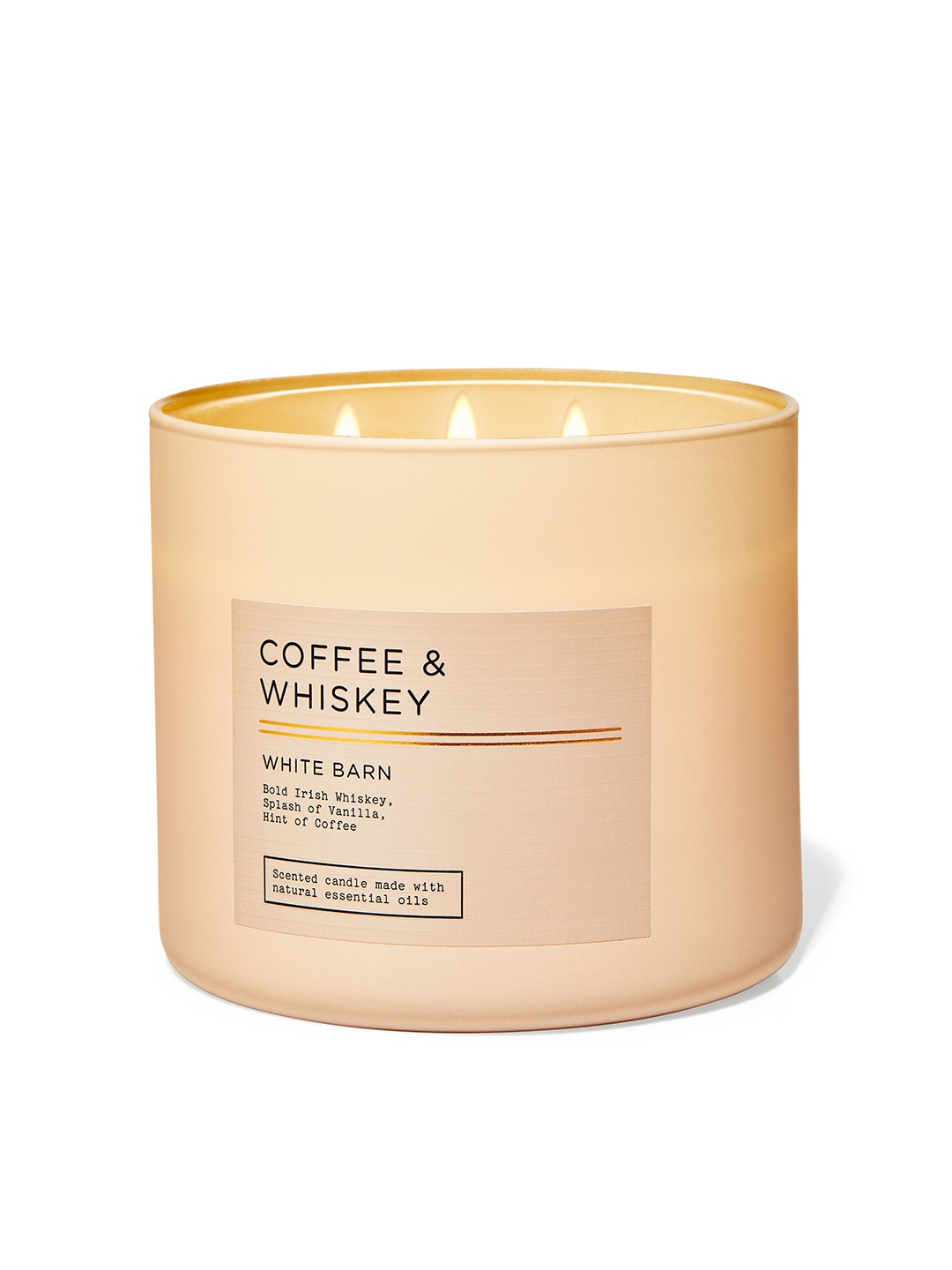 

Bath & Body Works Coffee & Whiskey 3-Wick Candle - 411 g, Beige
