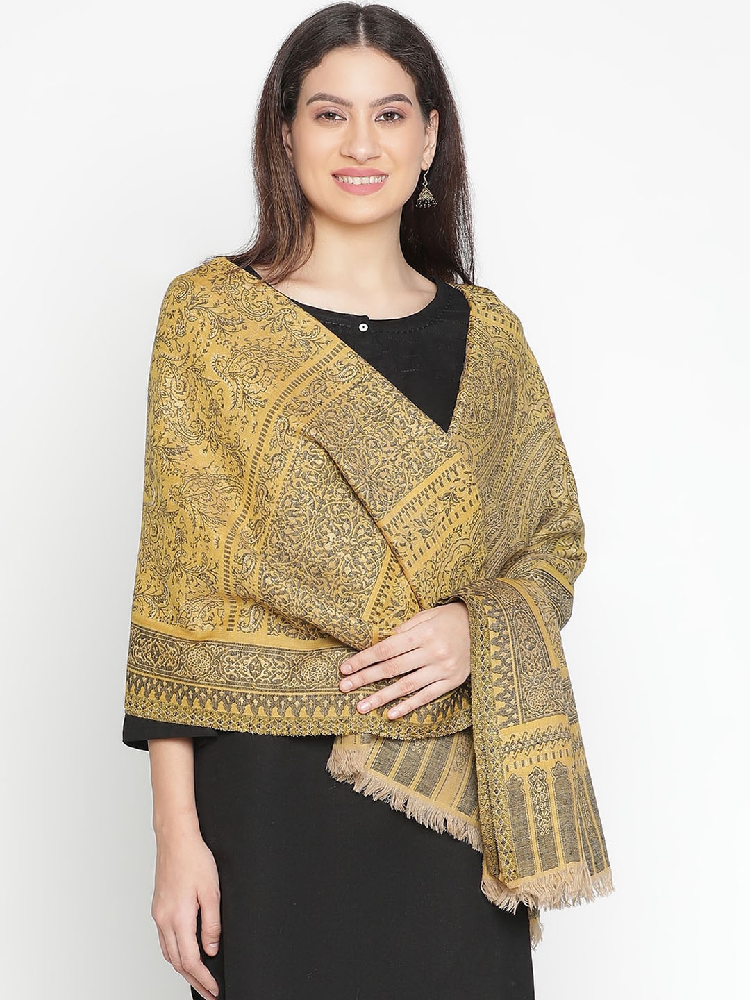 

SHINGORA Paisley Printed Shawl, Green