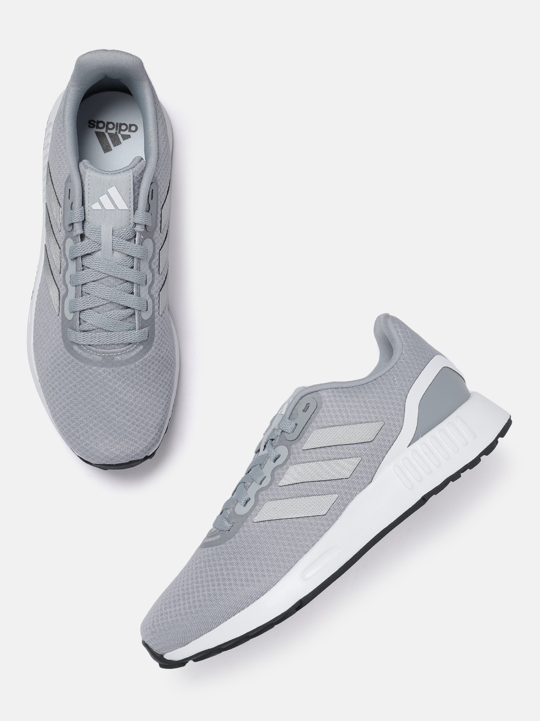 

ADIDAS Men Woven Design Adistorm Running Shoes, Grey