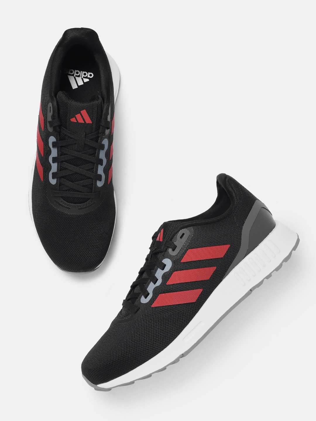 

ADIDAS Men Woven Design ADISTORM Running Shoes, Black