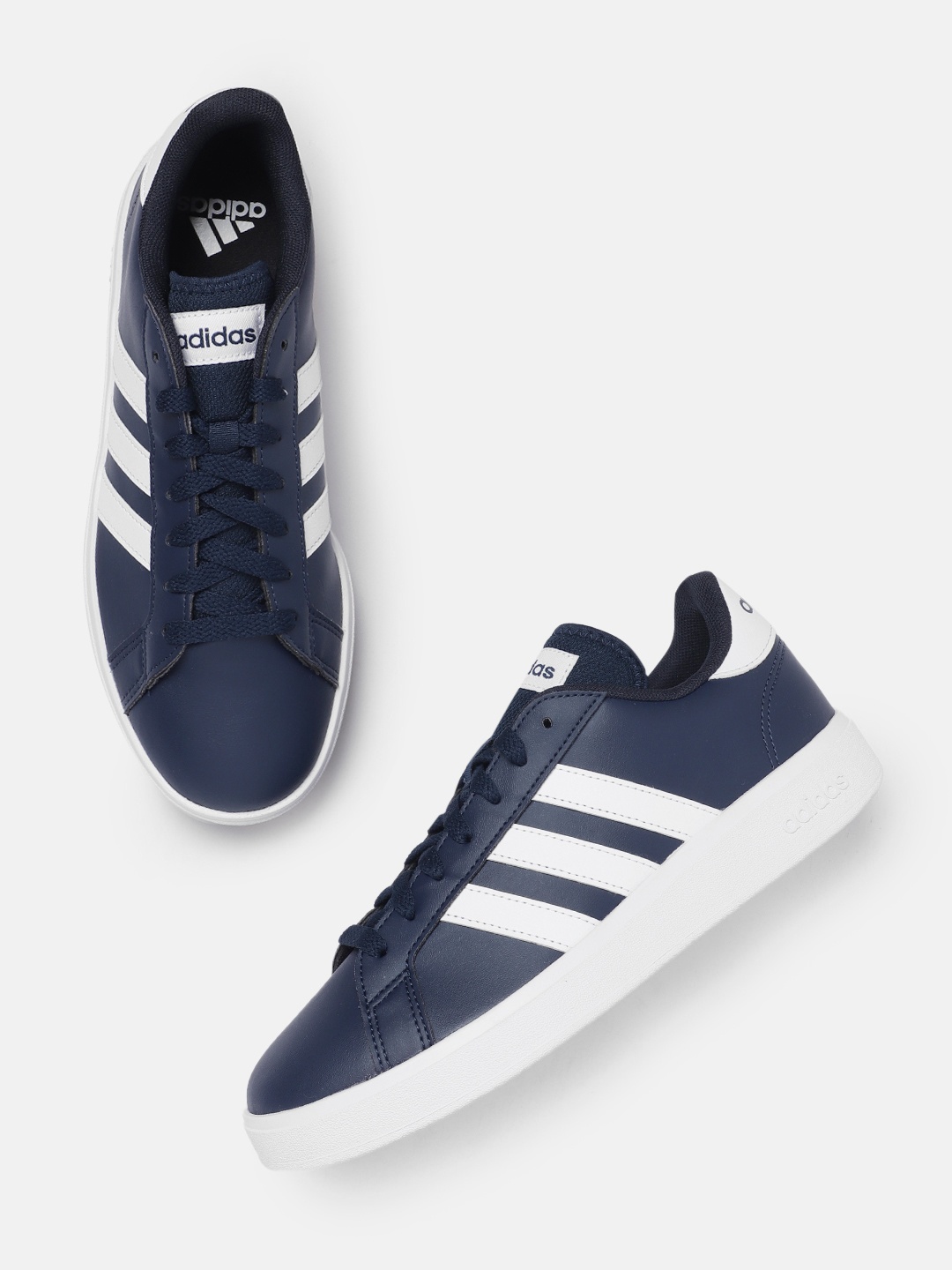 

ADIDAS Men GRAND COURT BASE 3.0 Tennis Sneakers, Navy blue