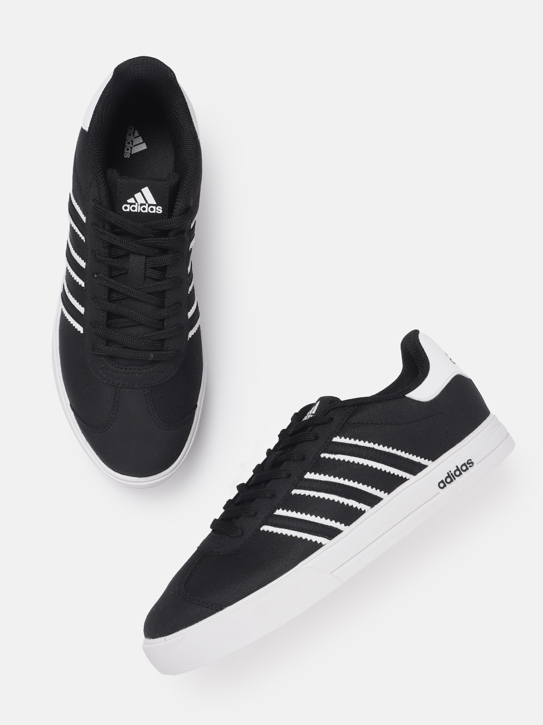 

ADIDAS Men Striped Detail Luonid Running Shoes, Black