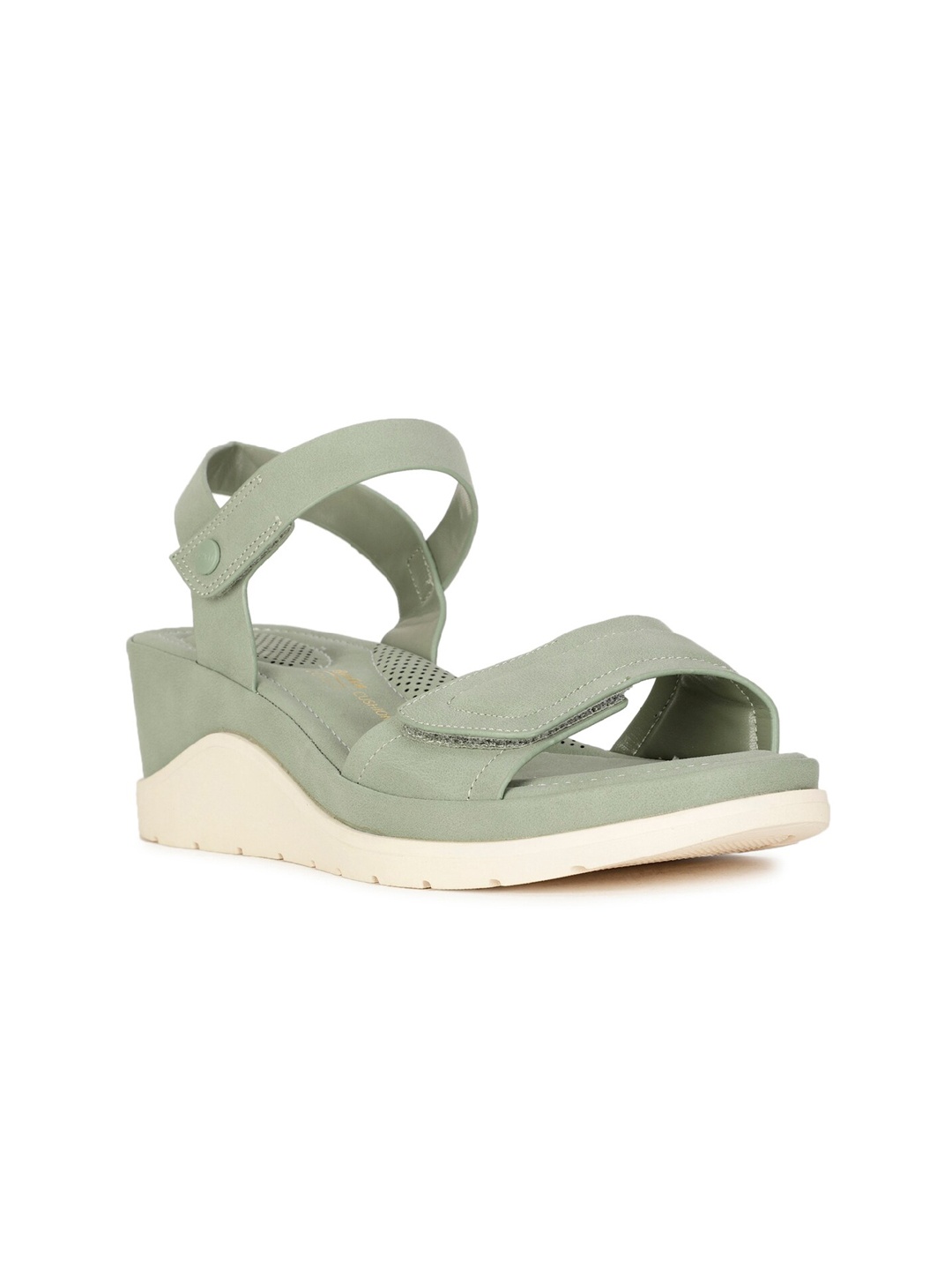

Bata comfit Open Toe Comfort Heels With Backstrap, Sea green
