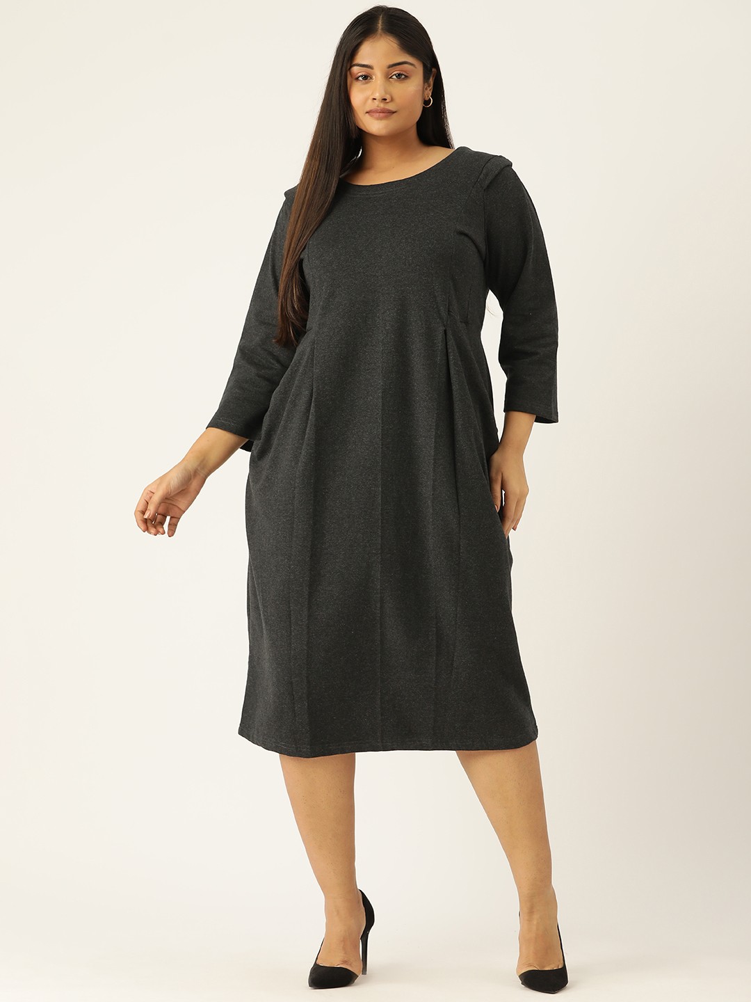 

theRebelinme Plus Size Crop Top, Charcoal