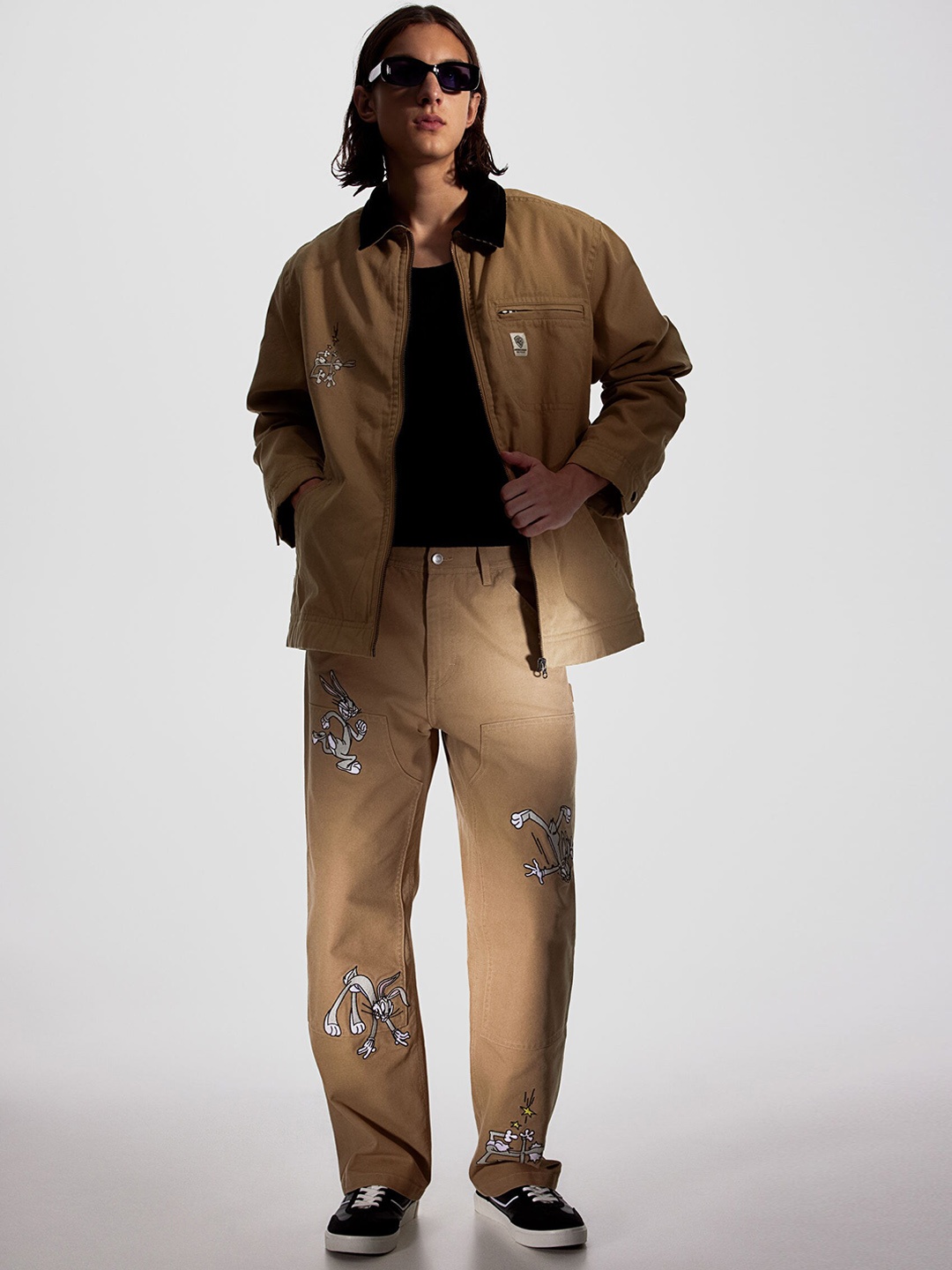 

H&M Men Relaxed Fit Worker trousers, Beige