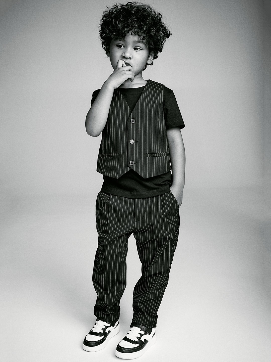 

H&M Boys Tailored Trousers, Black
