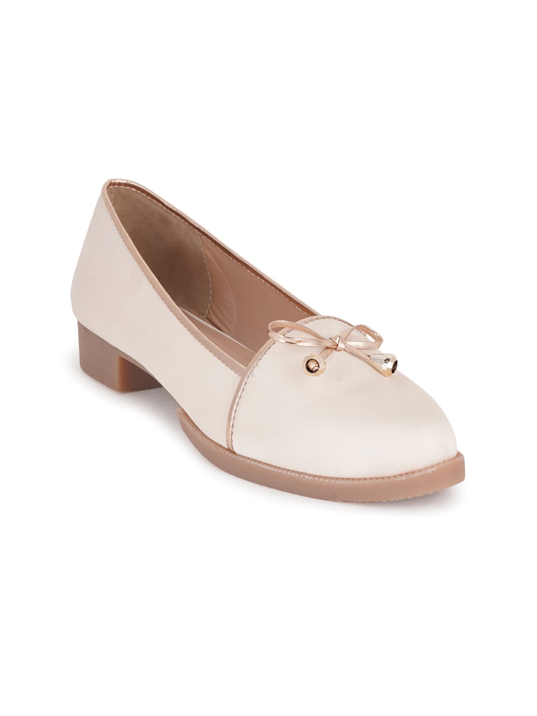 

Walkfree Pointed Toe Bow Detail Ballerinas, Cream