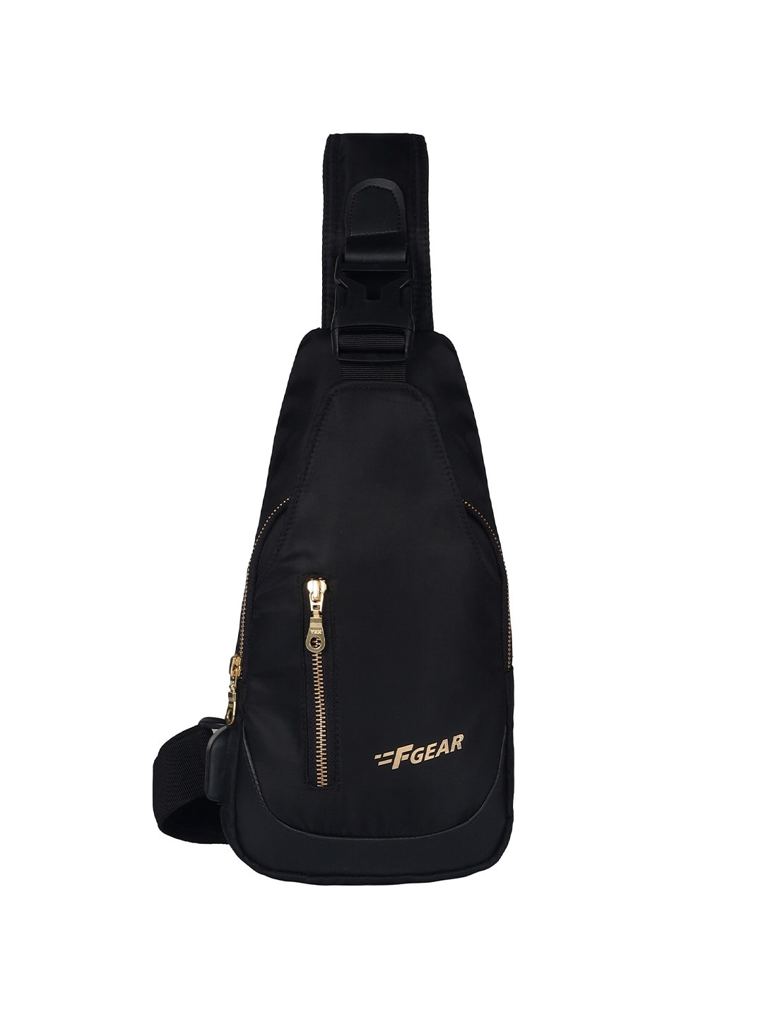 

F Gear Unisex Crossbody Backpack with USB Charging Port, Black