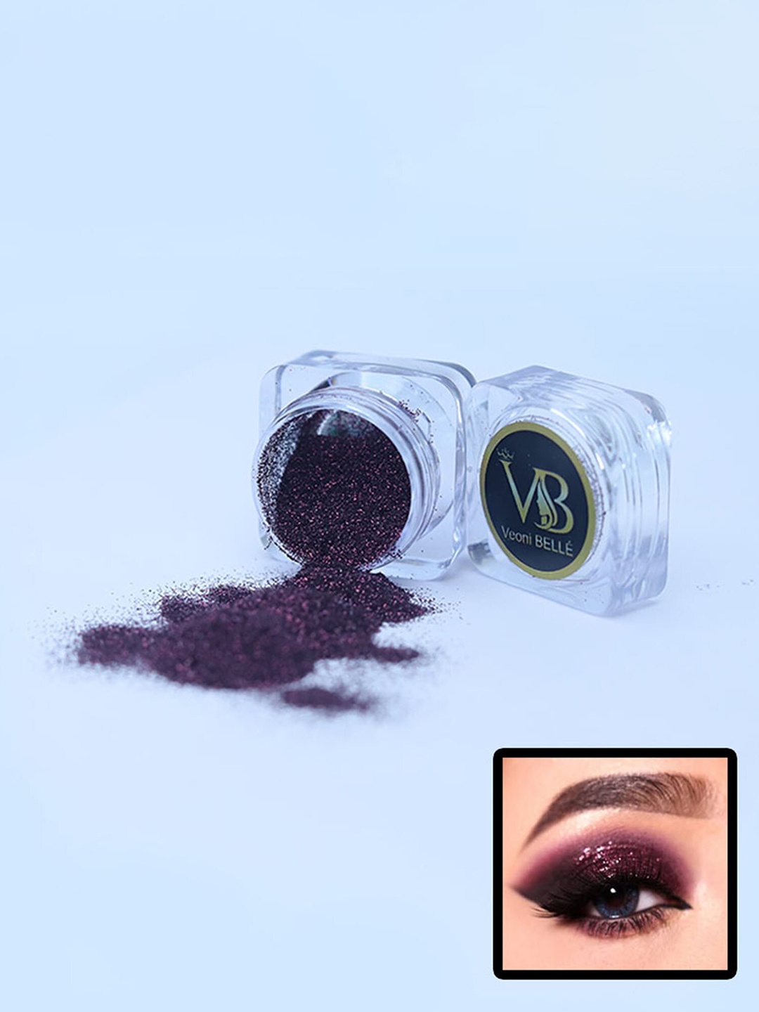 

Veoni BELLE Single Shiny Glitter Eyeshadow 5g - Wine 07, Purple