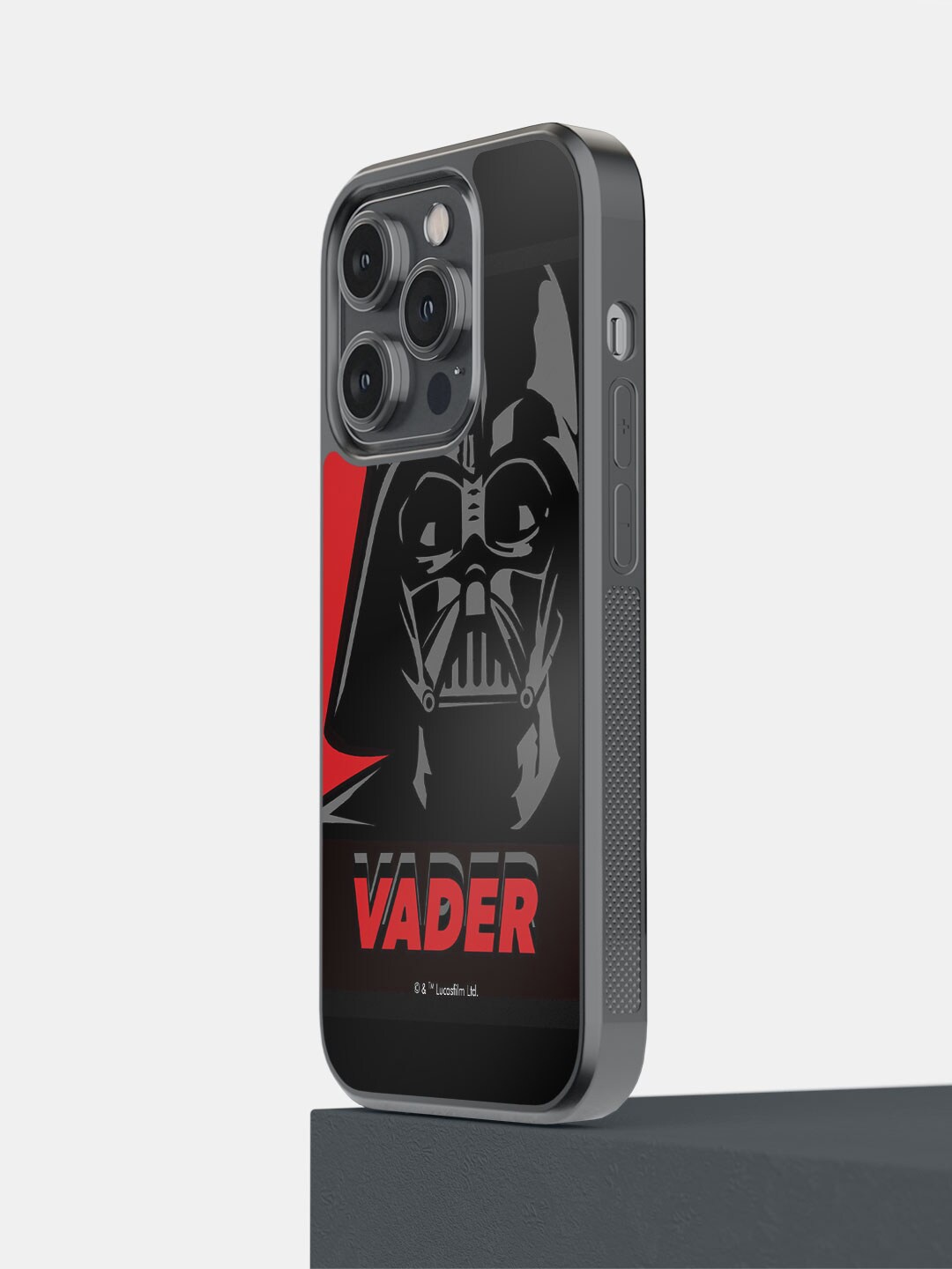

macmerise Vader Printed iPhone 14 Pro max Phone Bumper Case Cover, Black