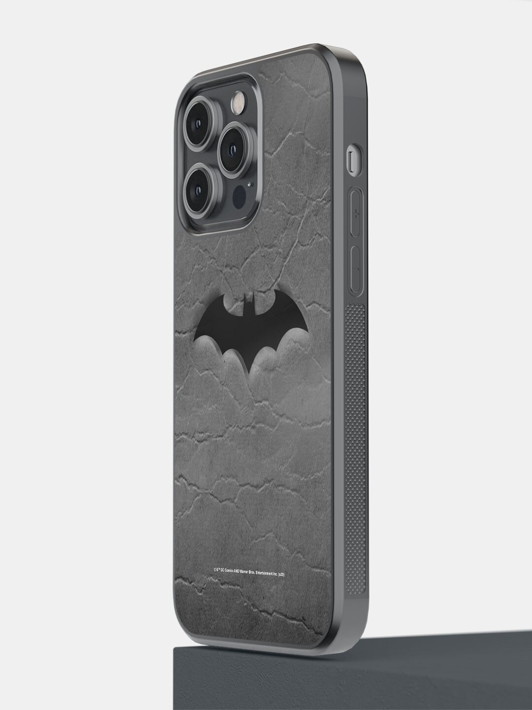 

macmerise Fade Out Batman Printed iPhone 14 Pro Max Phone Bumper Case Cover, Grey