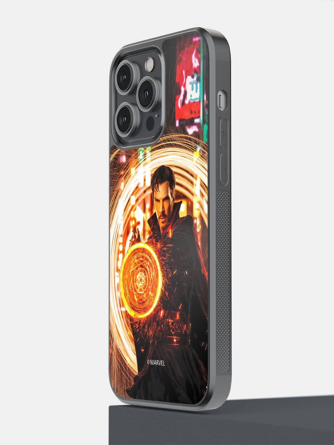 

Macmerise Doctor Strange Opening Portal iPhone 14 Pro Max Bumper Case, Black