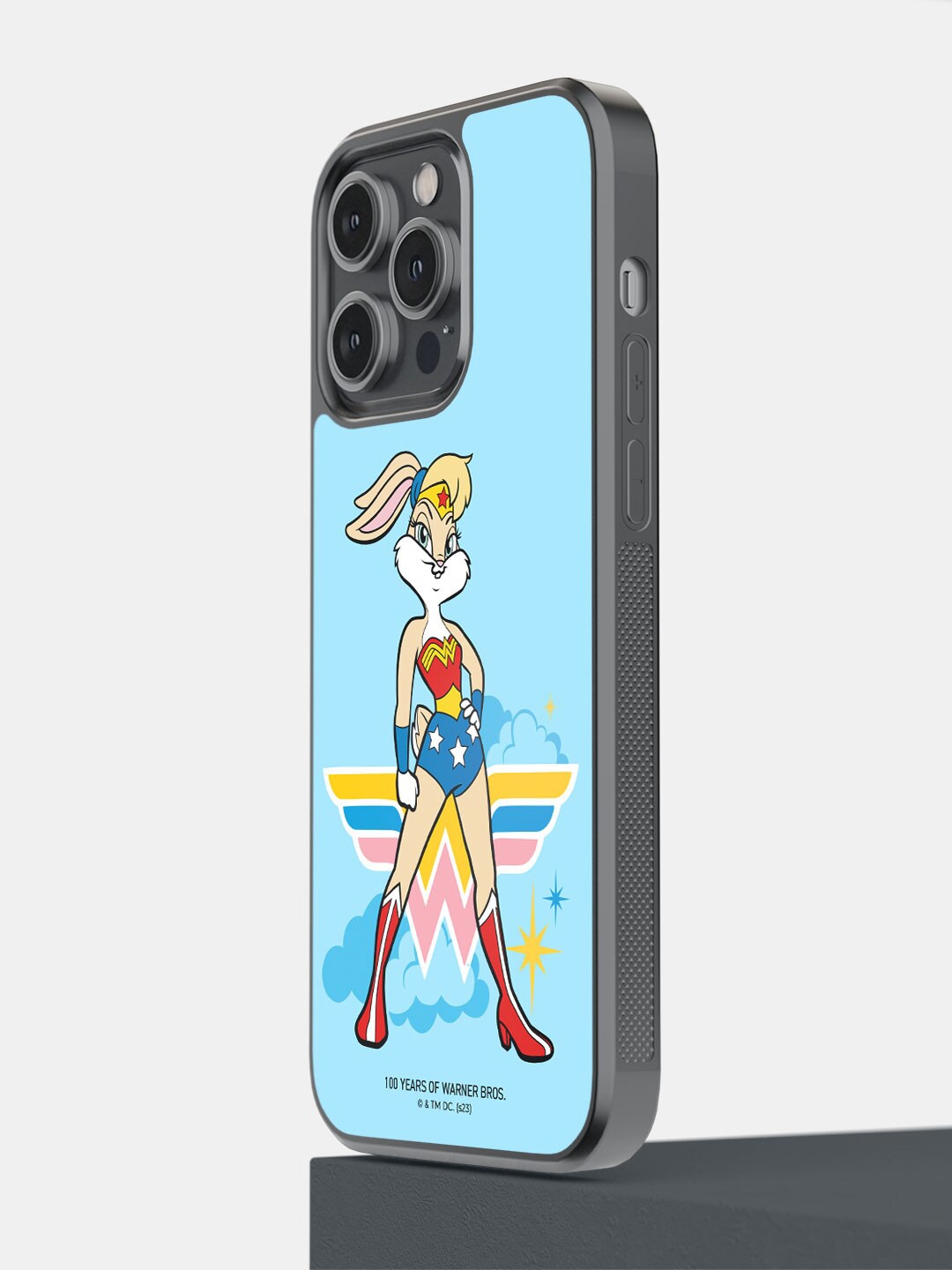 

macmerise Printed Lola Wonder Woman iPhone 14 Pro Max Phone Bumper Case Cover, Blue