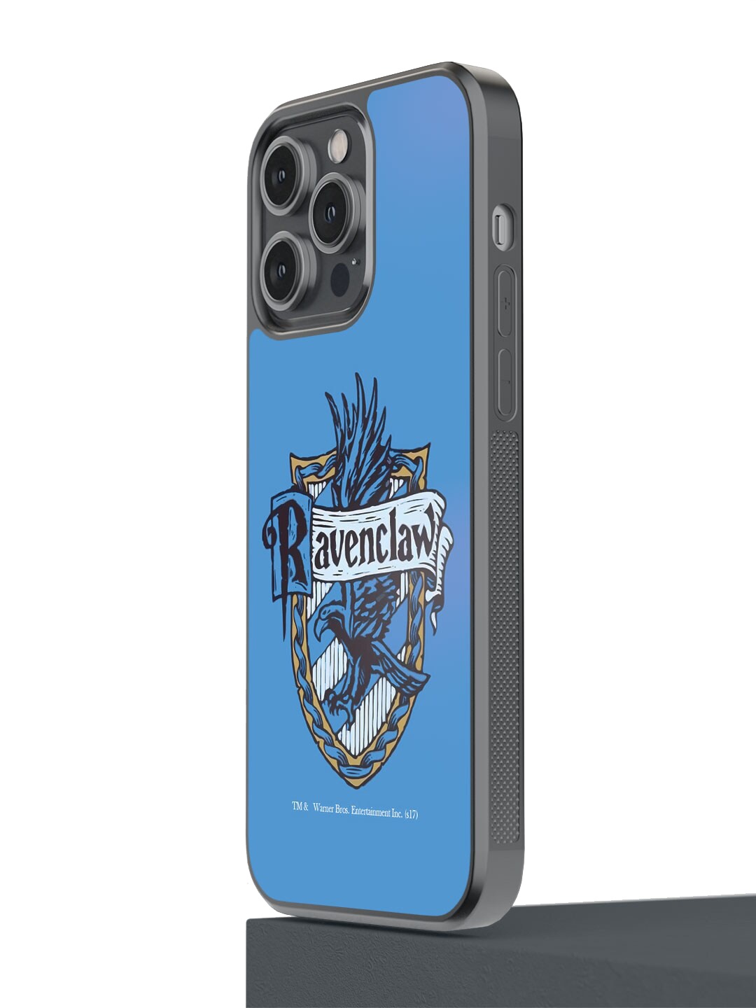 

macmerise Crest Ravenclaw Printed iPhone 14 Pro Max Phone Bumper Case Cover, Blue