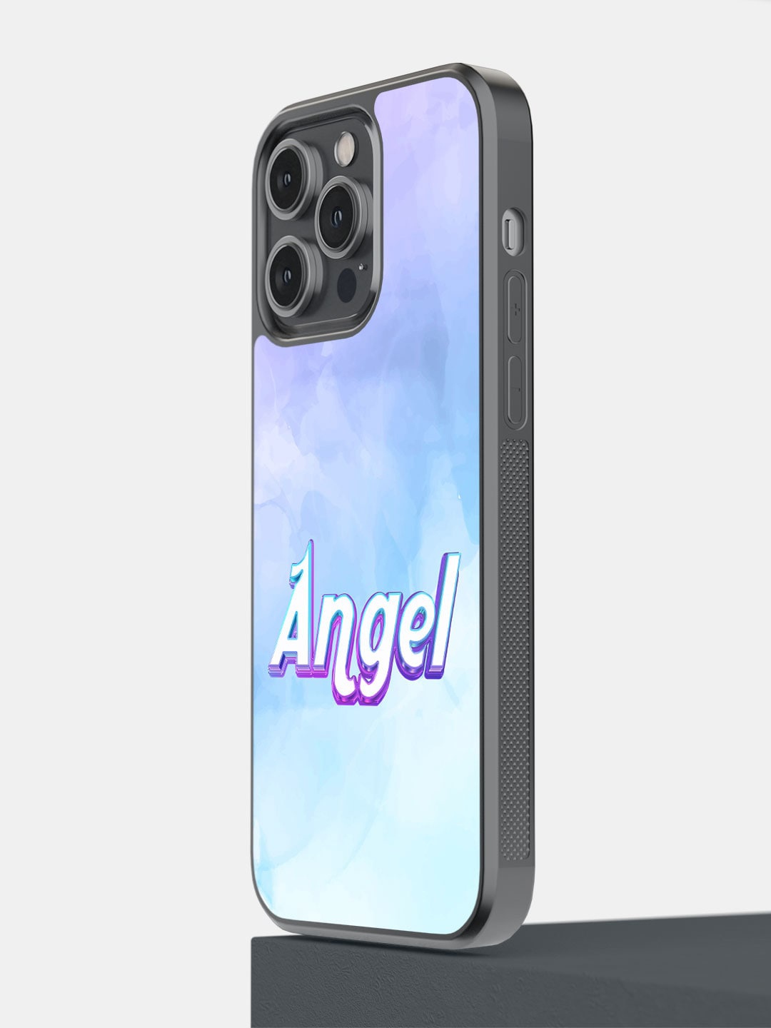 

macmerise Printed Heavenly Angel iPhone 14 Pro Max Phone Bumper Case Cover, Blue