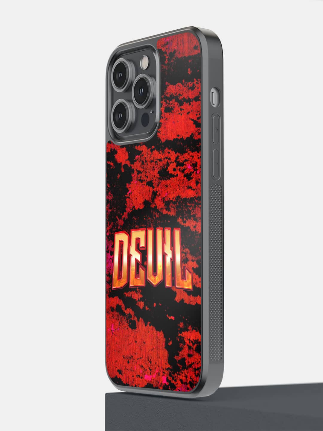 

macmerise 3D Heavenly Devil iPhone 14 Pro Max Bumper Case Cover, Red