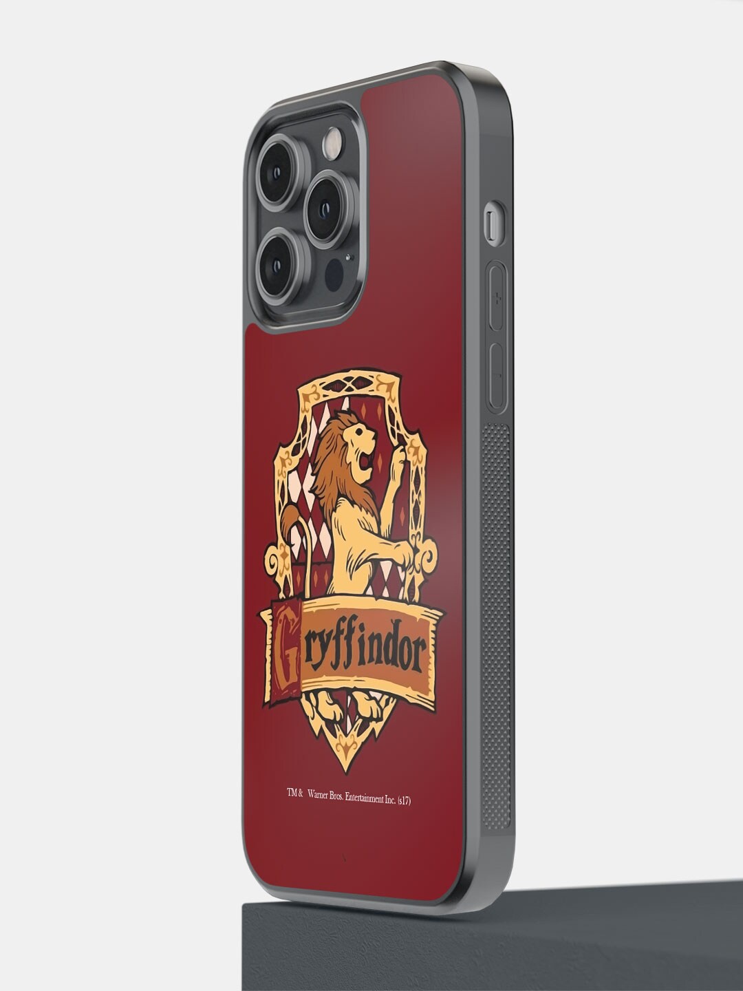 

macmerise Crest Gryffindor Printed iPhone 14 Pro Max Bumper Case Cover, Maroon