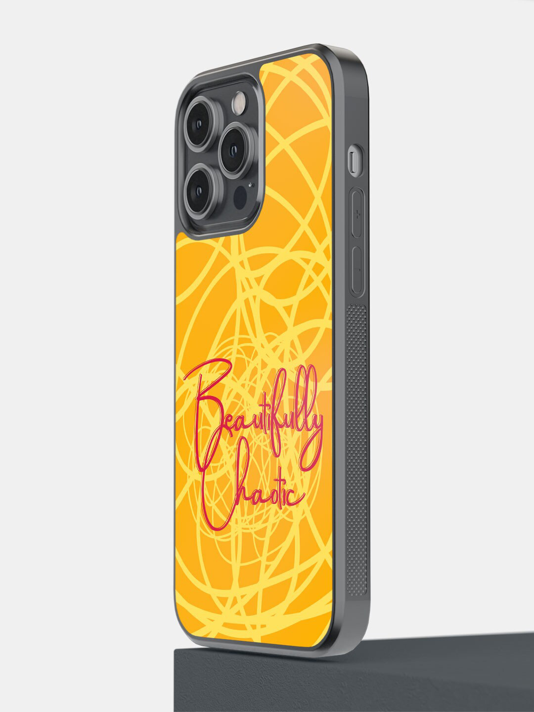 

macmerise Chaotic iPhone 14 Pro Max Bumper Case Cover, Yellow
