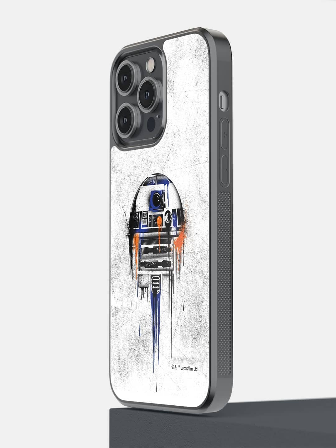 

macmerise Astro Droid Printed iPhone 14 Pro Max Bumper Case Cover, White