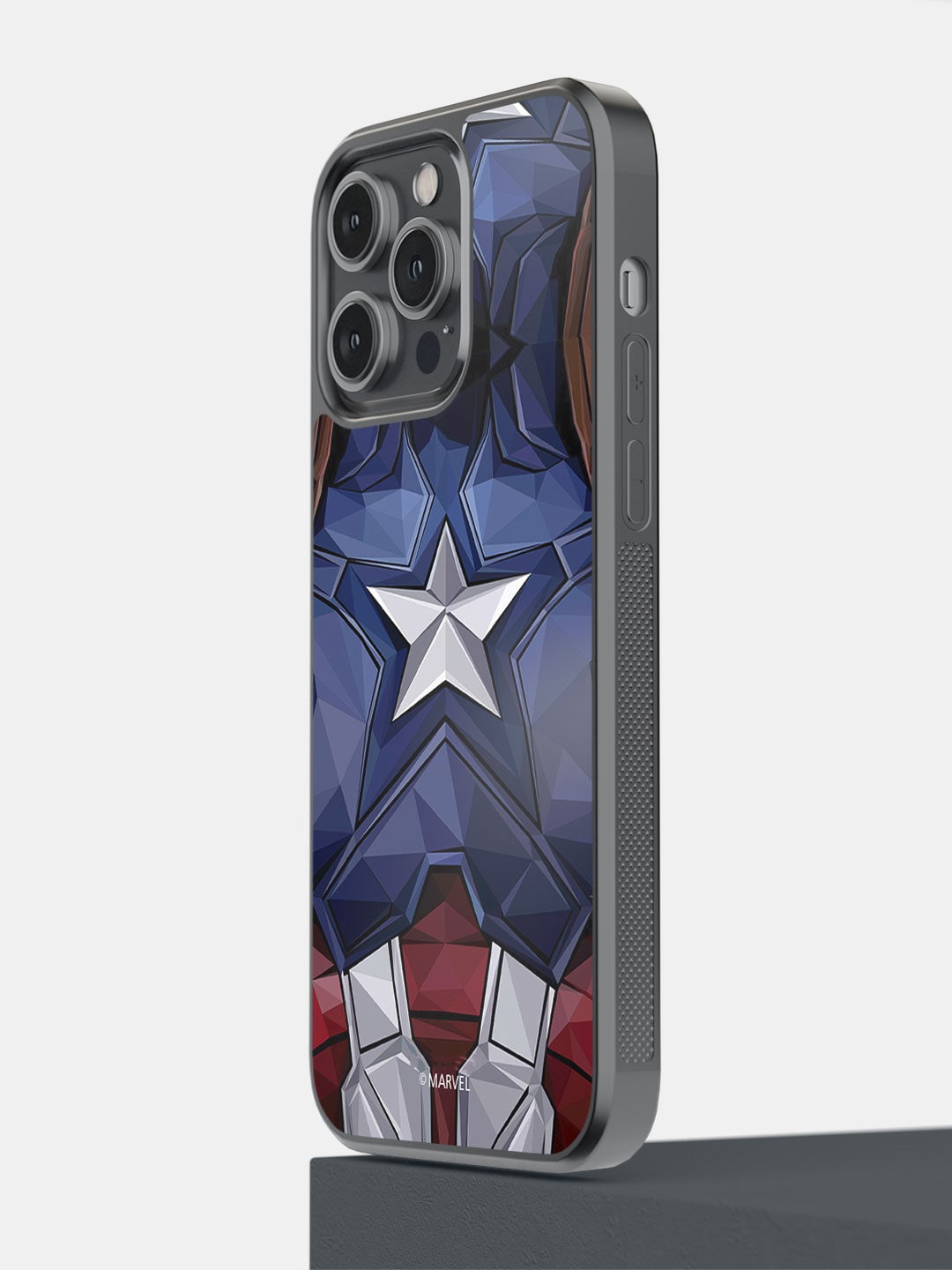 

macmerise Captain America Vintage Suit iPhone 14 Pro Max Bumper Case Cover, Blue