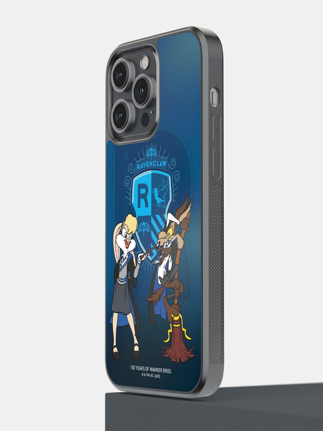 

macmerise Cartoon Characters Printed iPhone 14 Pro Max Phone Bumper Case, Blue