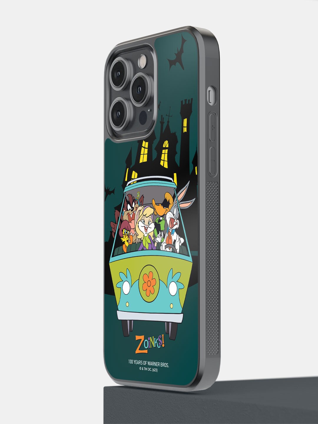 

macmerise Looney Zoinks iPhone 14 Pro Max Bumper Case Cover, Black