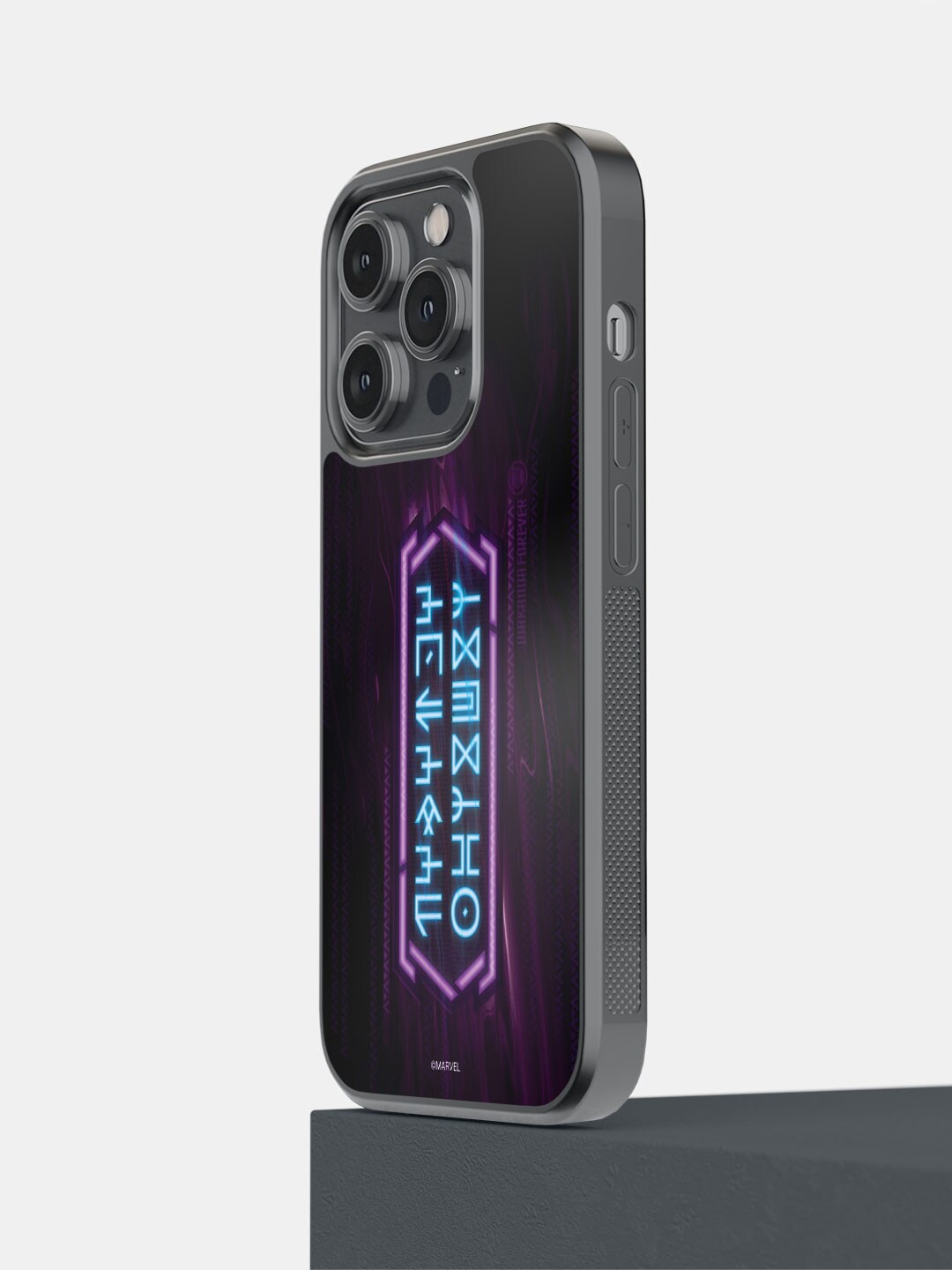 

macmerise Wakanda Forever Script IPhone 14 Pro Bumper Case Cover, Black
