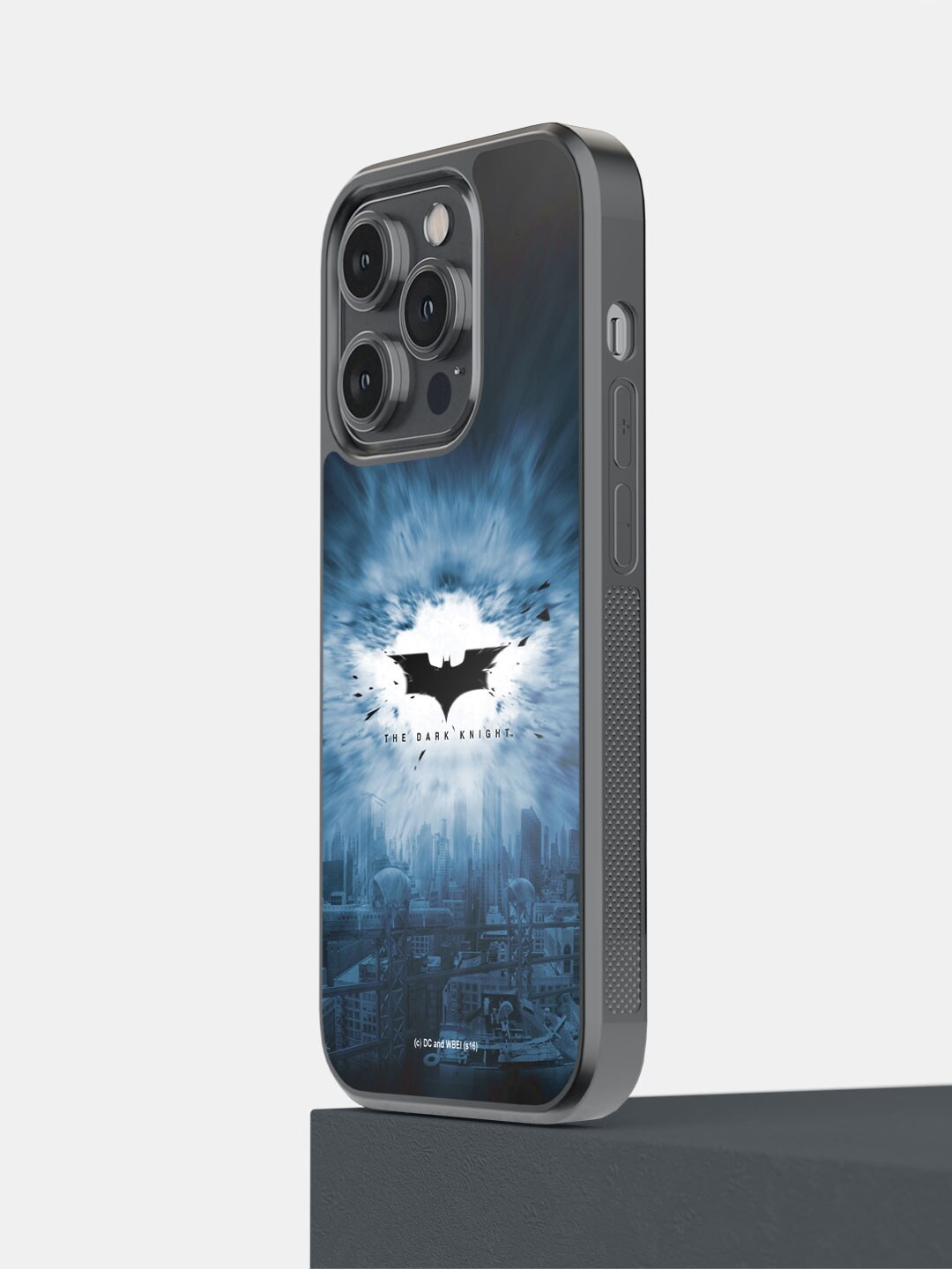

macmerise Dark Knight Printed iPhone 14 Pro Max Bumper Phone Back Case, Black