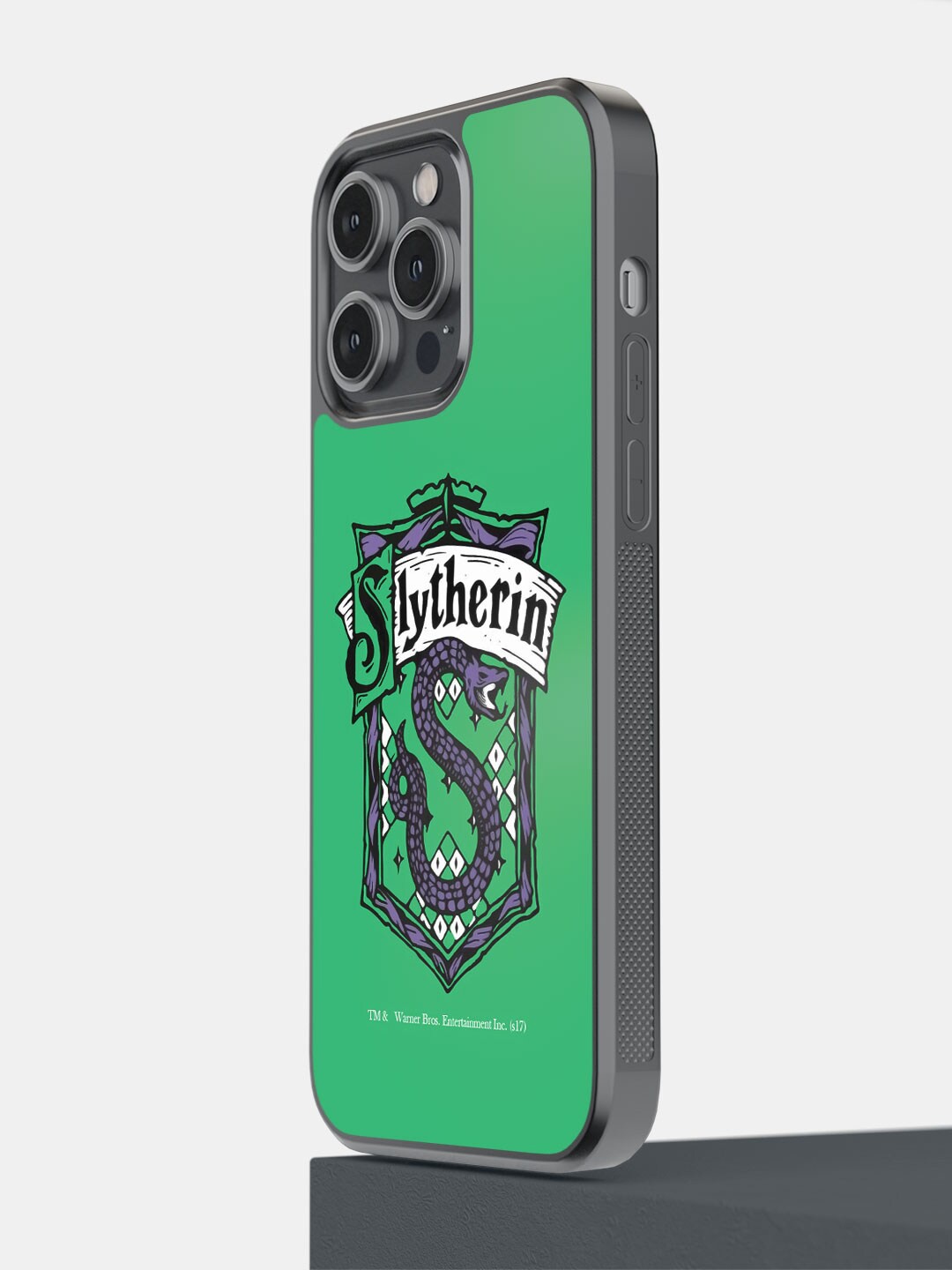 

macmerise Crest Slytherin Printed iPhone 14 Pro Max Phone Bumper Case, Green