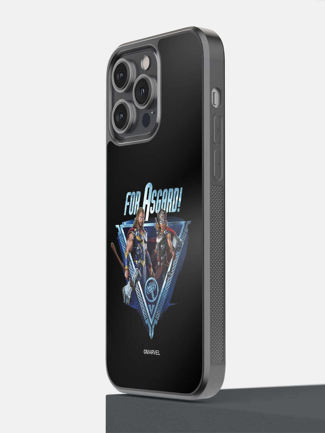 

macmerise Asgard Printed iPhone 14 Pro Max Bumper Phone Back Case, Black