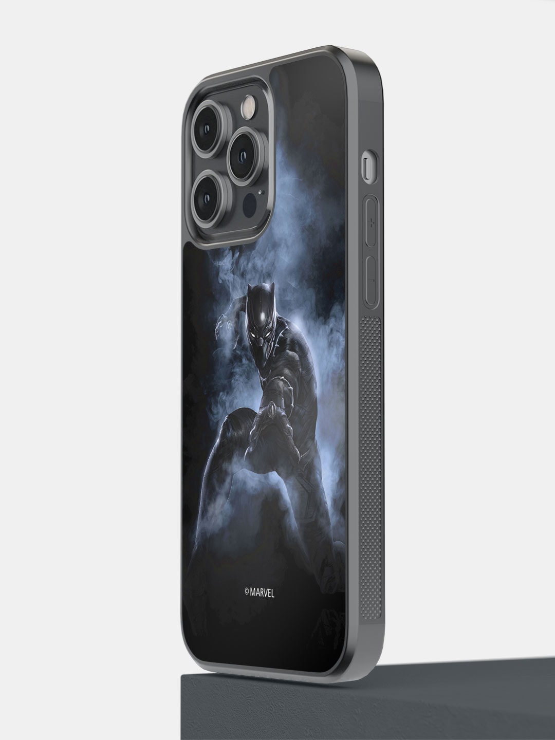 

macmerise Superhero Black Panther Printed Attack IPhone 14 Pro Max Bumper Case Cover