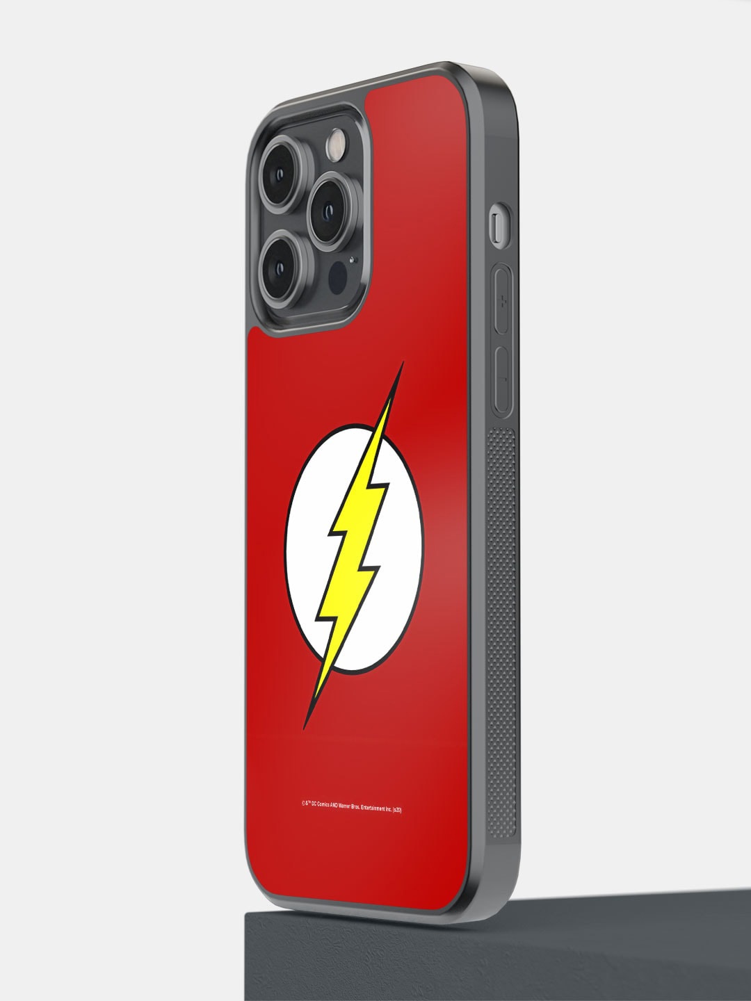 

macmerise Logo Flash iPhone 14 Pro Max Bumper Case Cover, Red