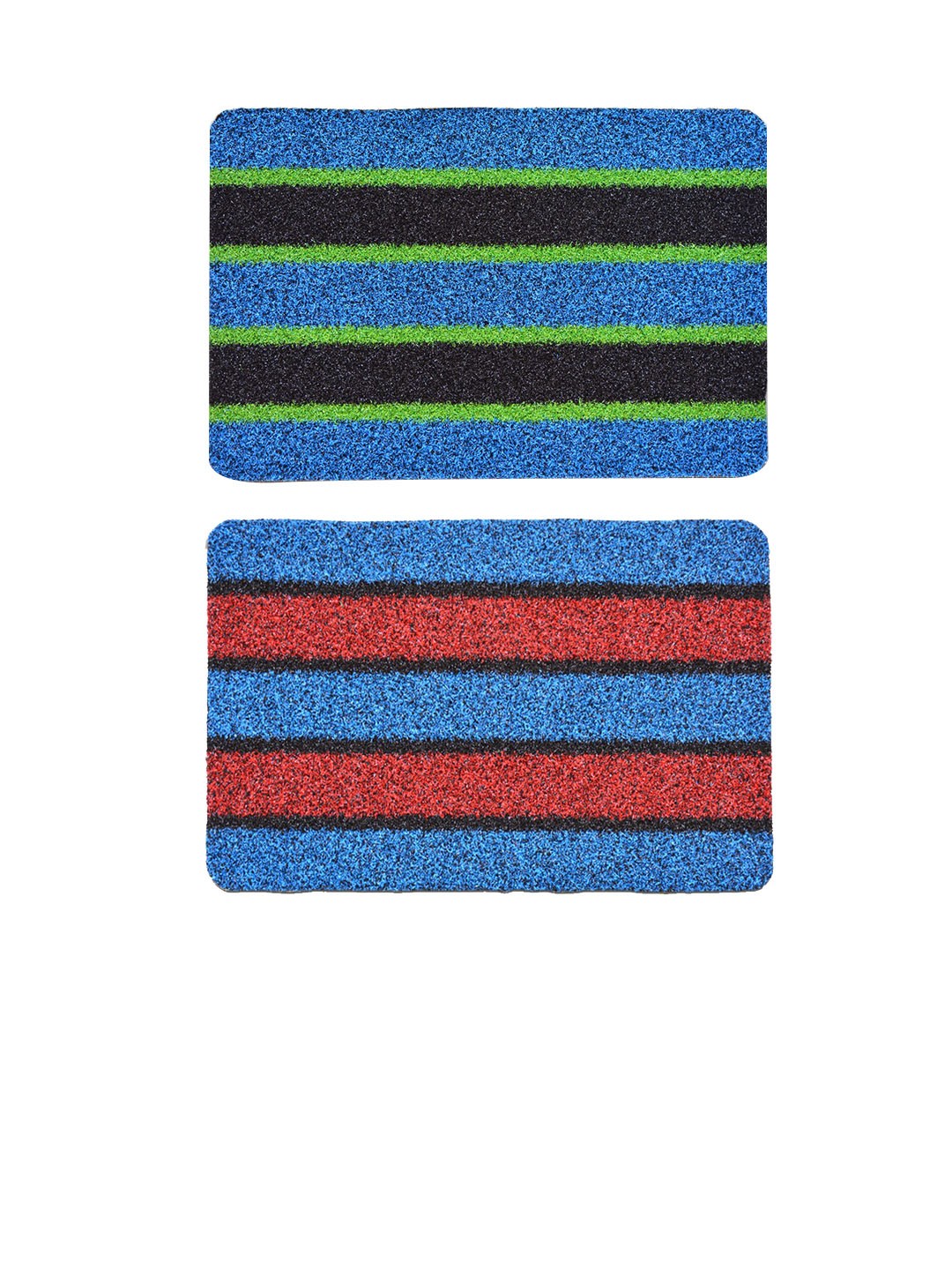 

Athom Living 2 Pcs Black & Red Striped Anti-Slip Doormats