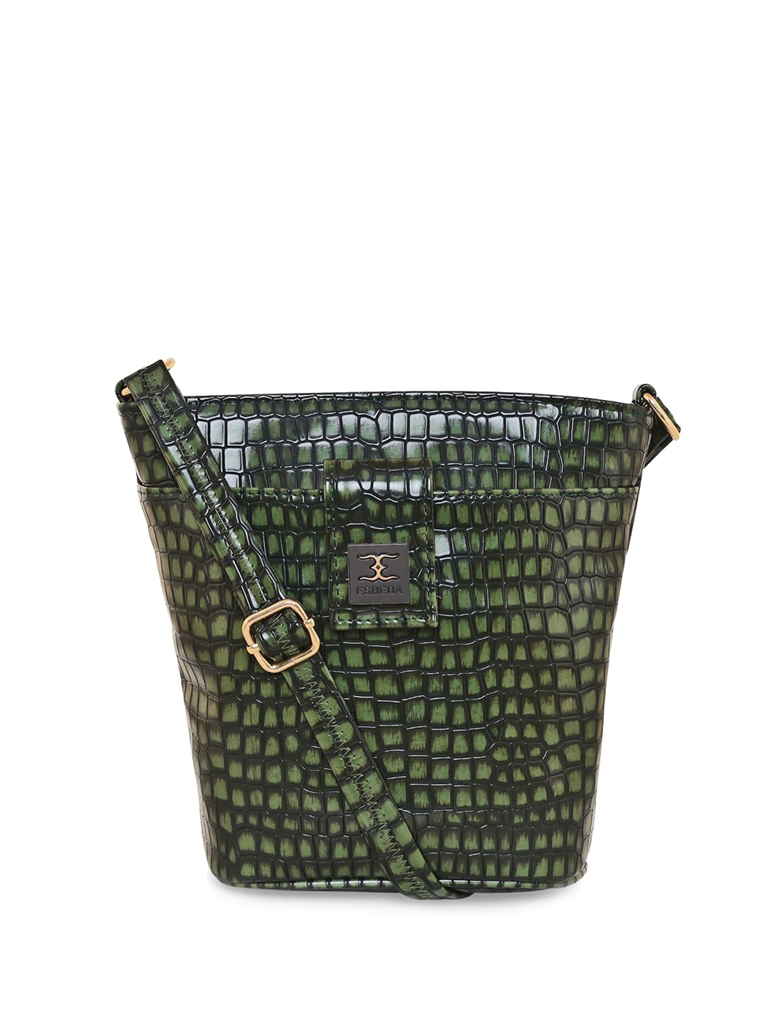 

ESBEDA Textured Structured Sling Bag, Green