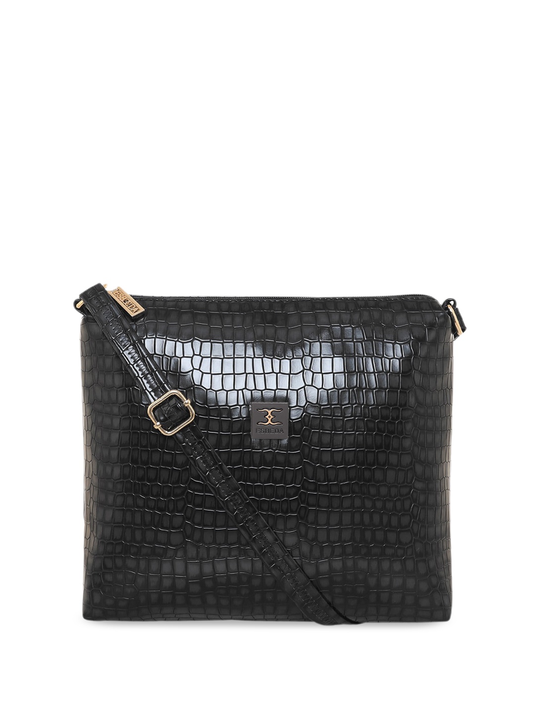 

ESBEDA Textured Structured Sling Bag, Black
