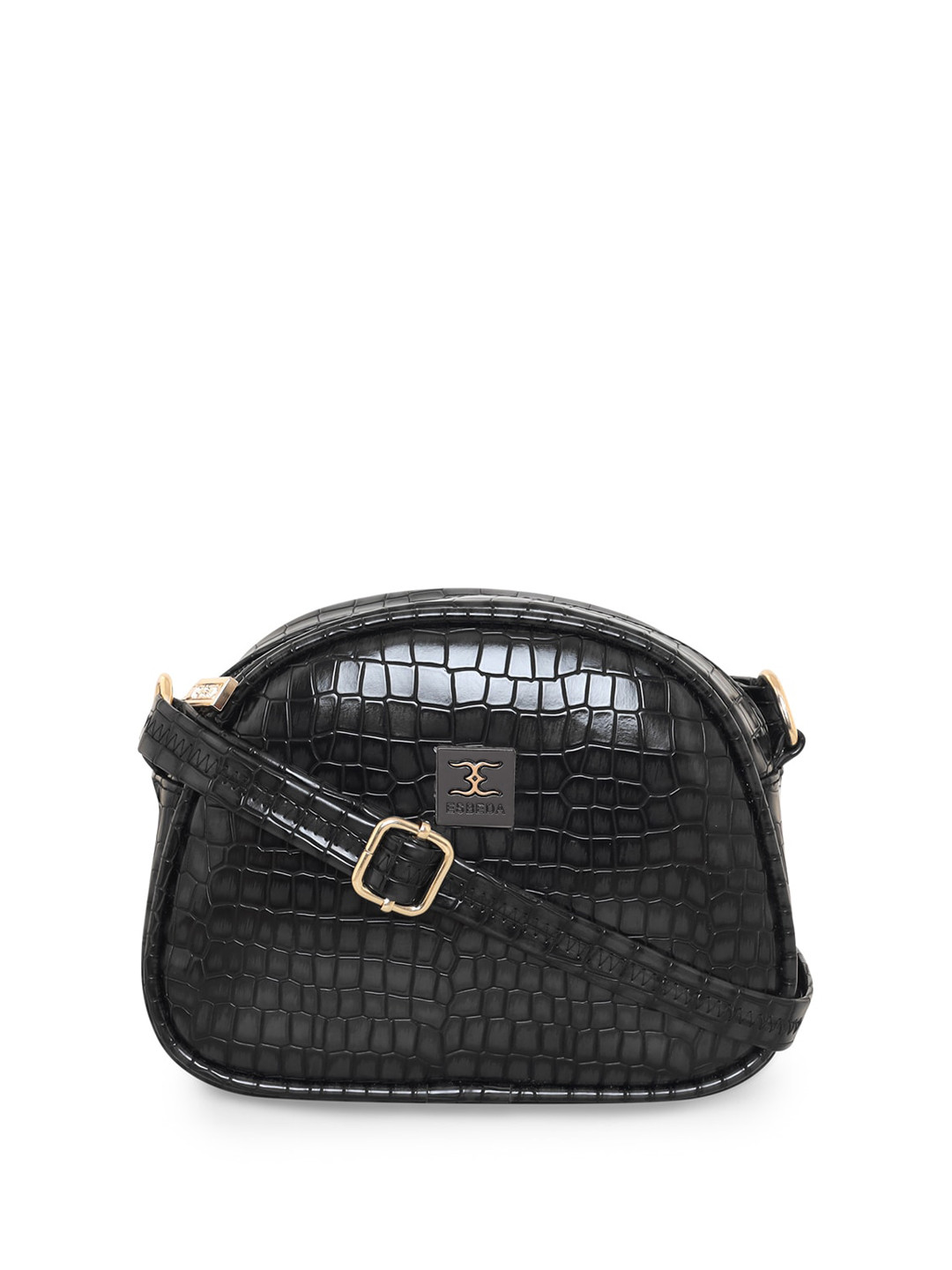 

ESBEDA Animal Textured Structured Sling Bag, Black