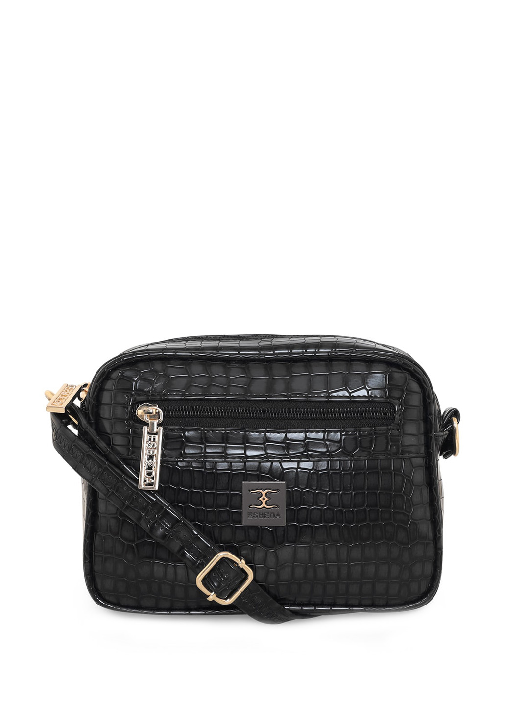 

ESBEDA Animal Textured Structured Sling Bag, Black