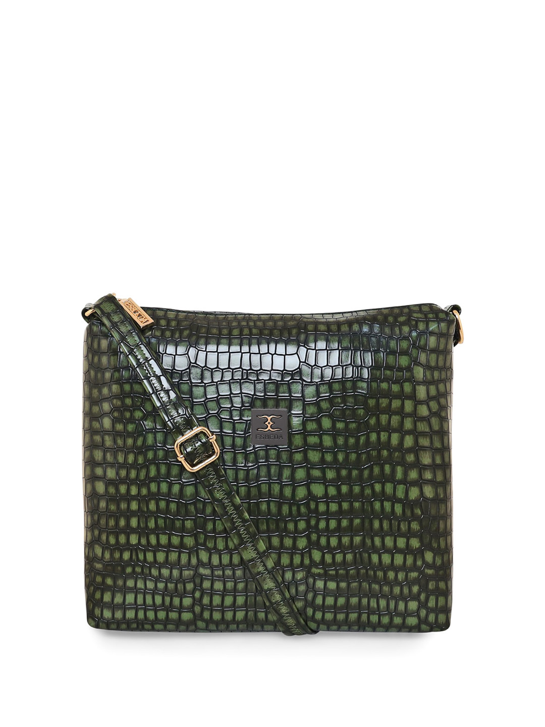 

ESBEDA Animal Textured Structured Sling Bag, Green