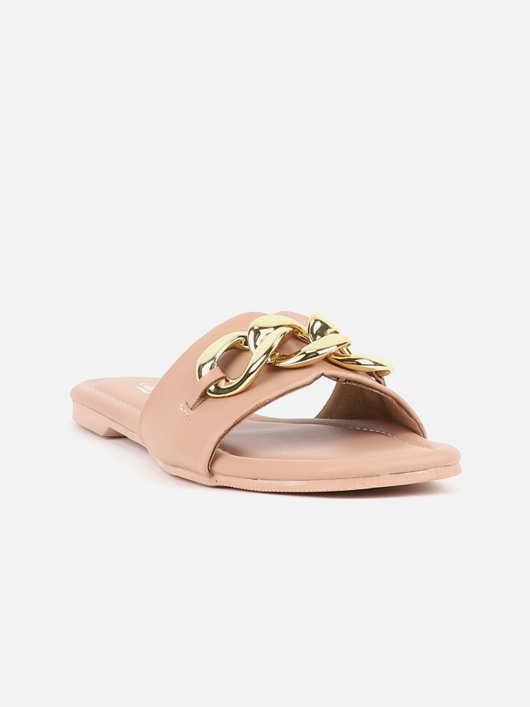 

Carlton London Embellished Open Toe Flats, Nude