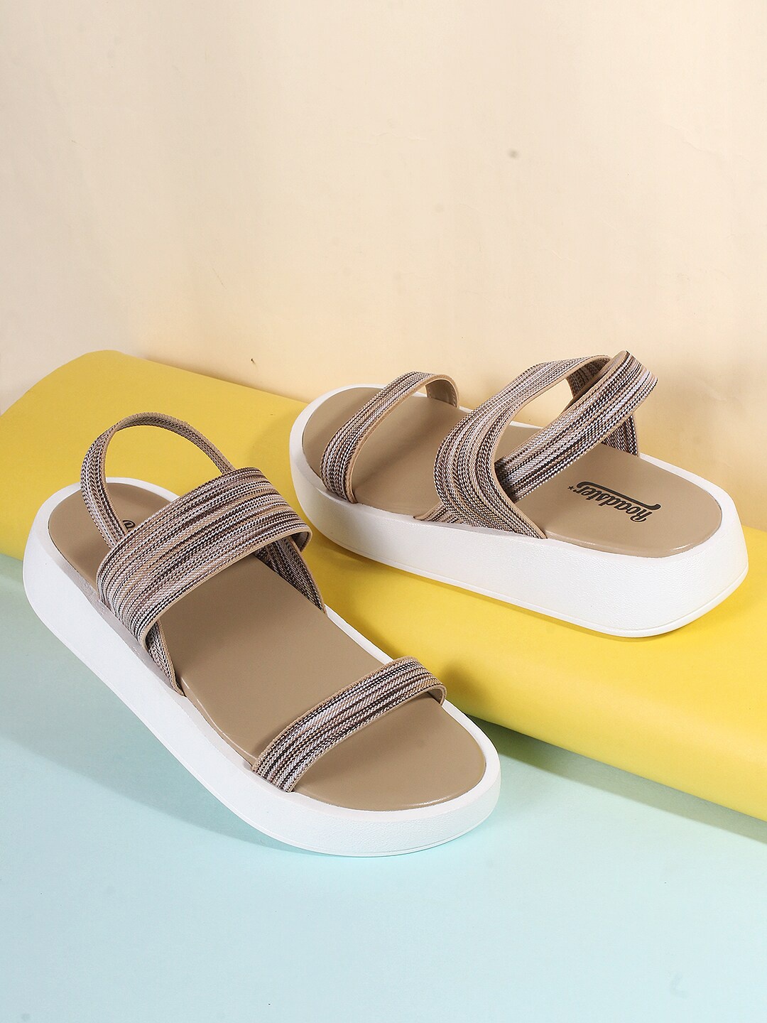 

Roadster Khaki Wedge Sandals