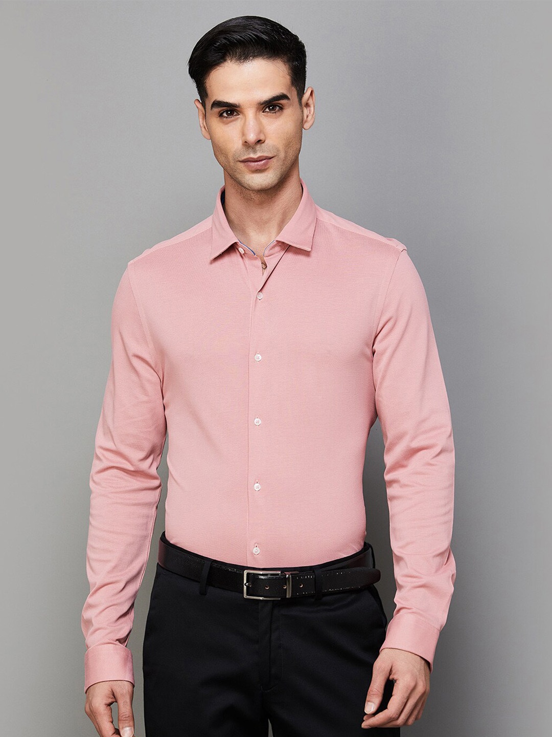 

CODE by Lifestyle Regular Fit Classic Formal Shirt, Pink