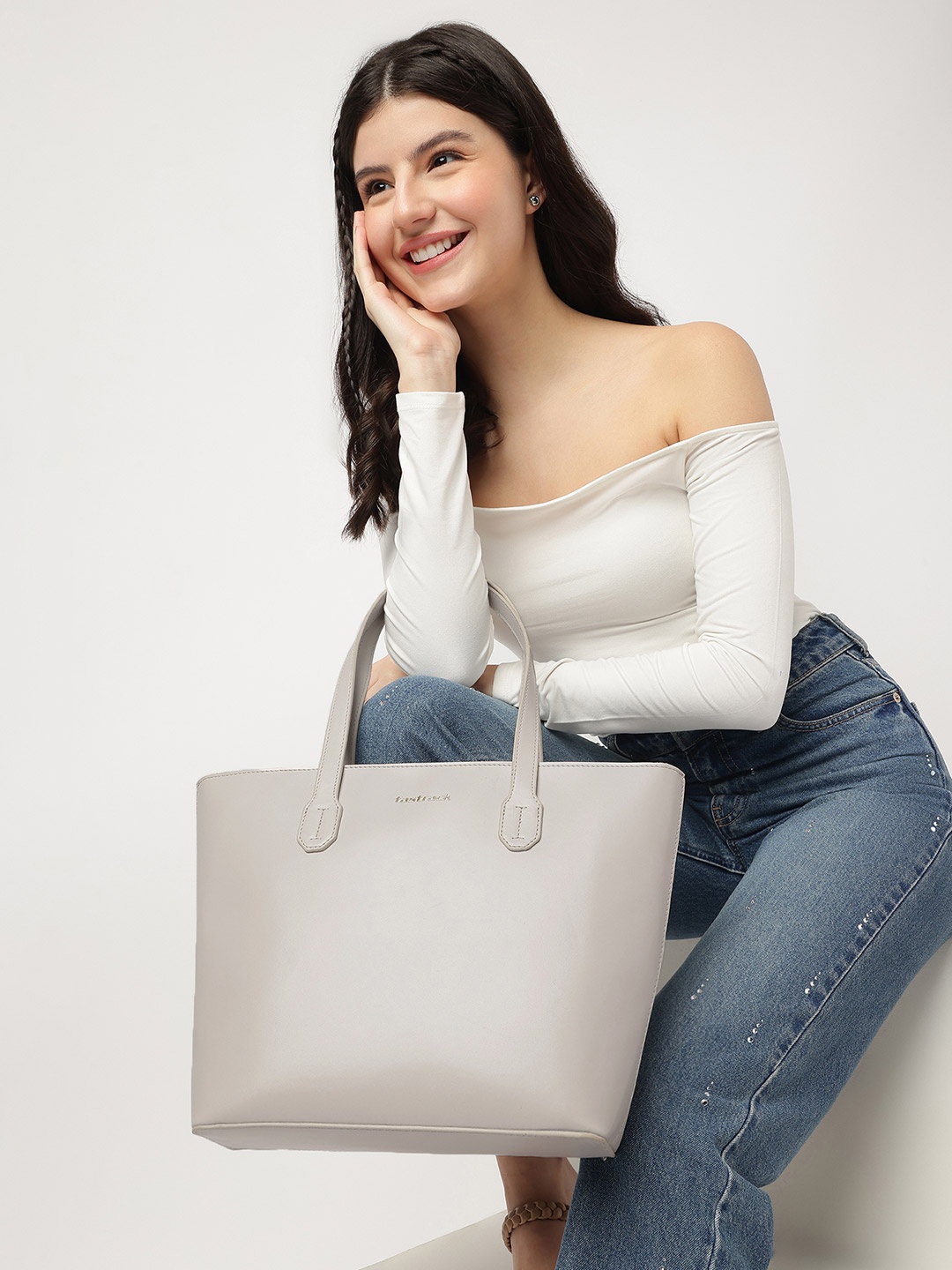 

Fastrack Shopper Tote Bag, White