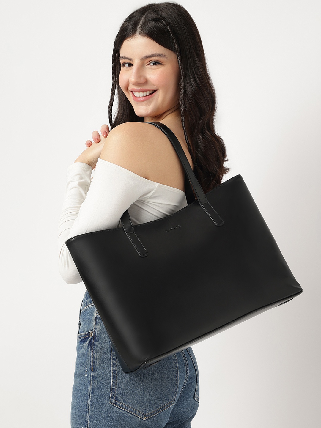 

Fastrack Women College Tote Bag, Black
